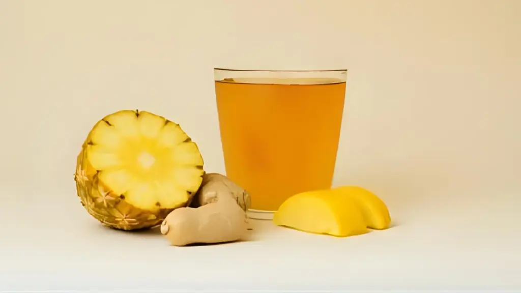 Chá de Gengibre com Abacaxi