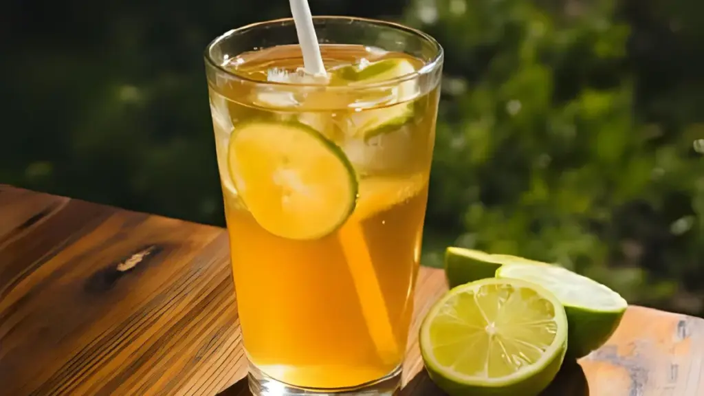 Chá mate com limão