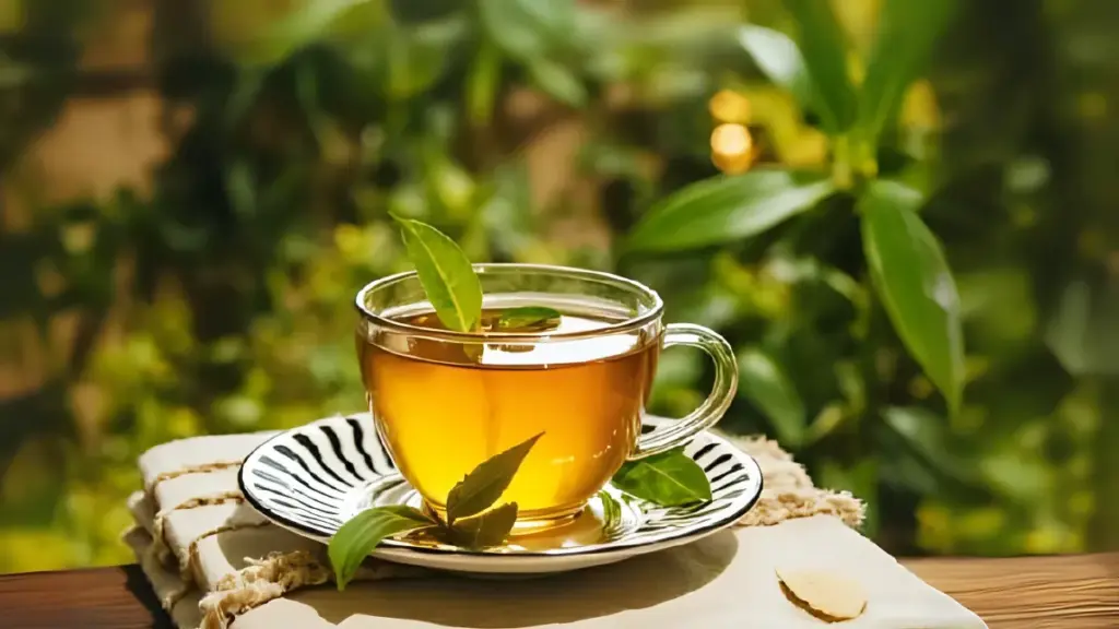 Chá de folhas de louro